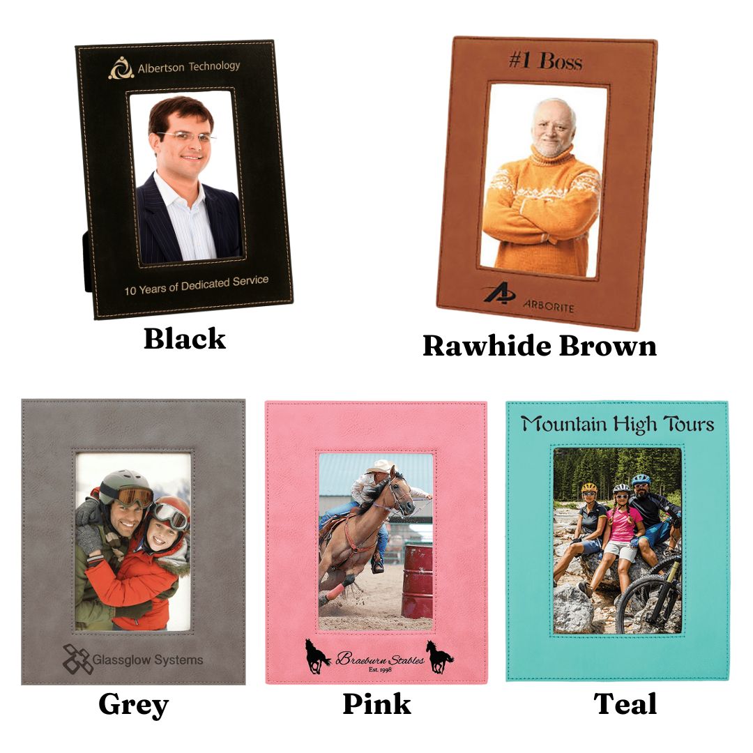 Personalized Leatherette Photo Frame