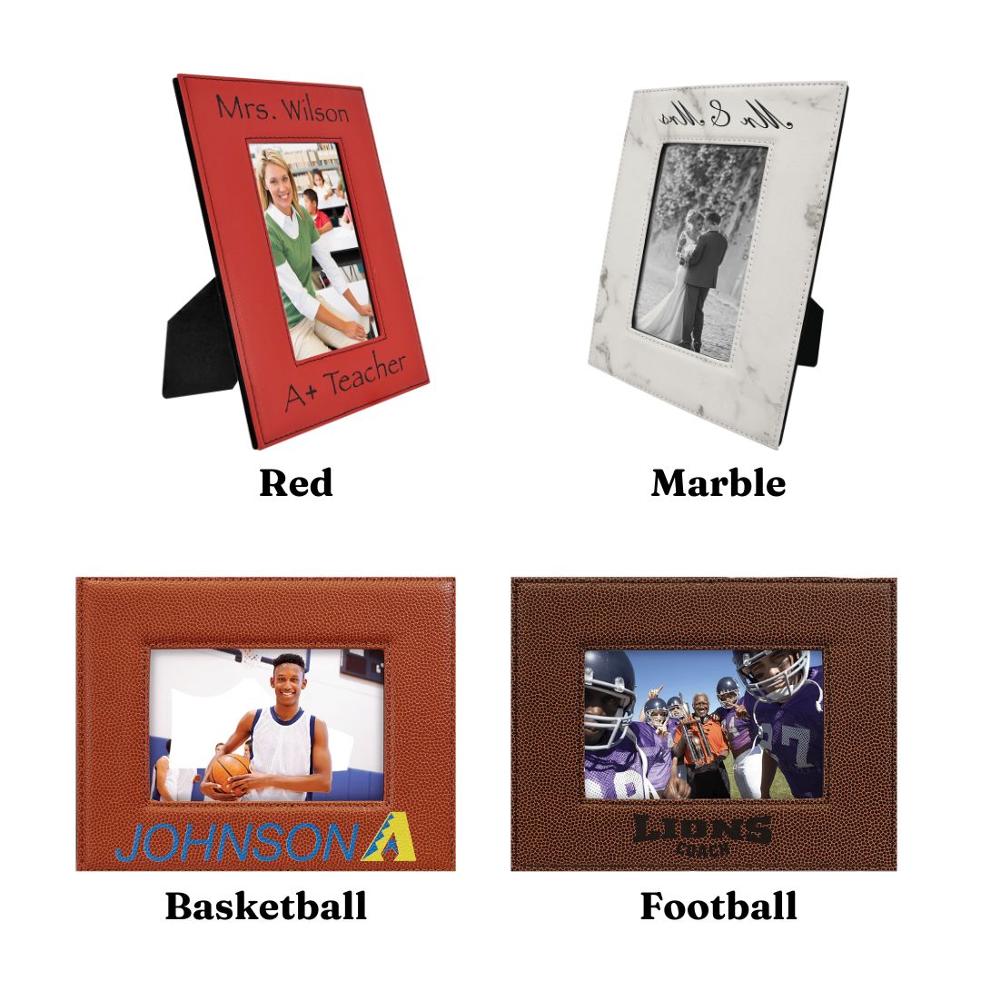 Personalized Leatherette Photo Frame