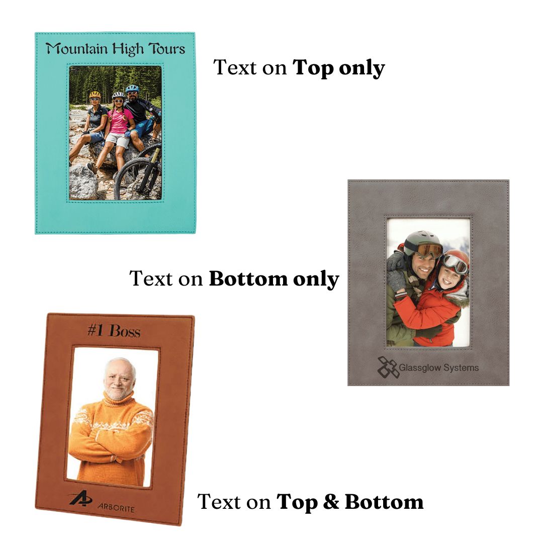 Personalized Leatherette Photo Frame