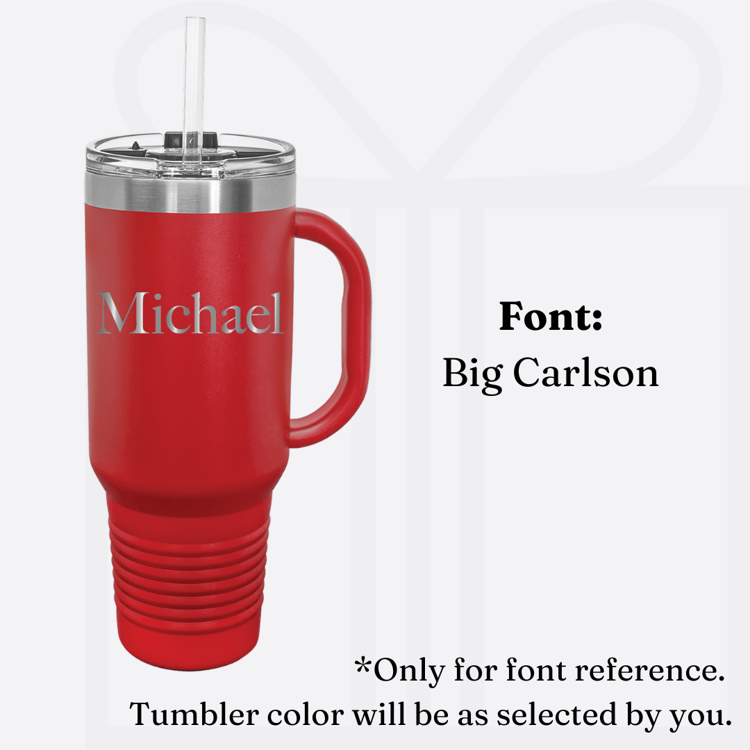 Polar Camel Personalized 40oz Tumbler With Handle