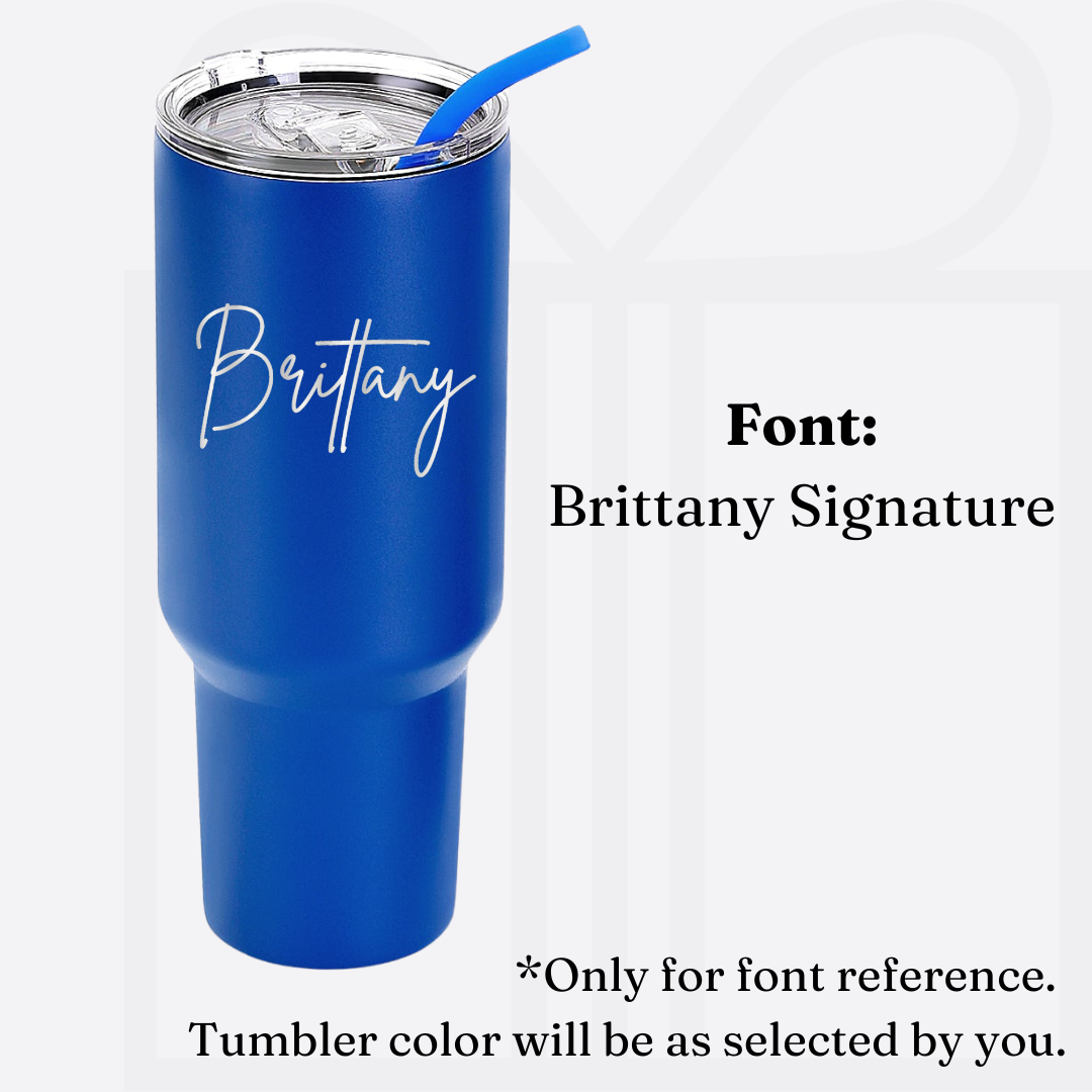 Personalized 40oz Tumbler Without Handle