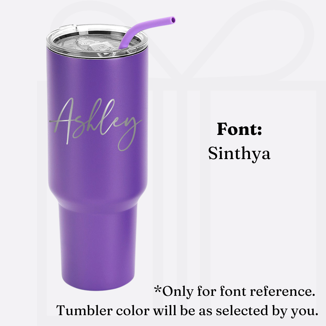 Personalized 40oz Tumbler Without Handle
