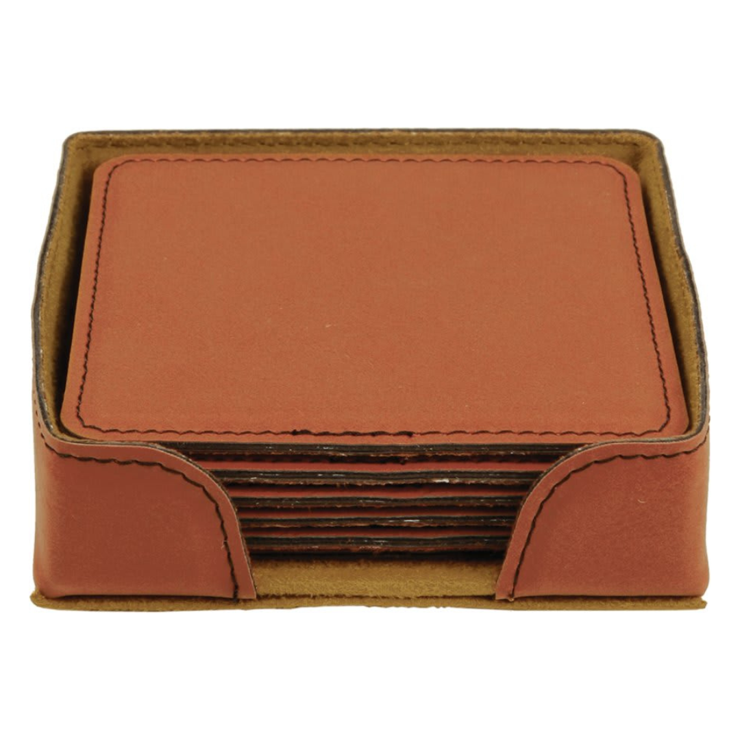 Personalized Leatherette Coasters
