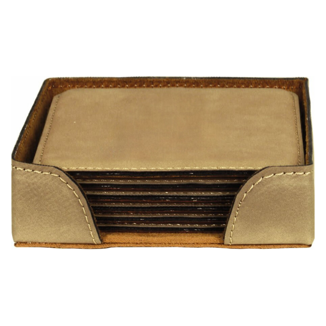 Personalized Leatherette Coasters