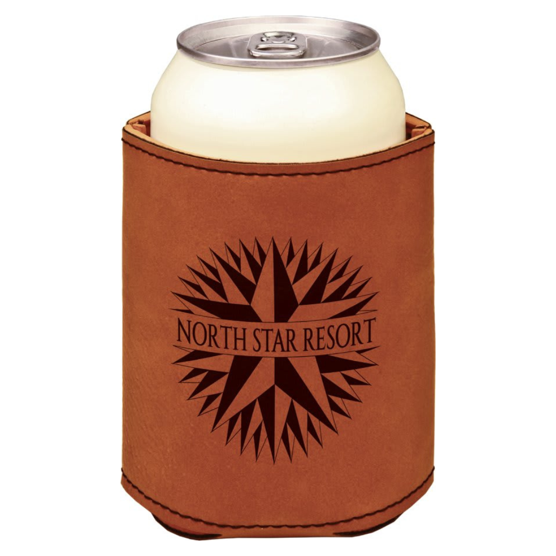 Personalized Leatherette Beverage Holder