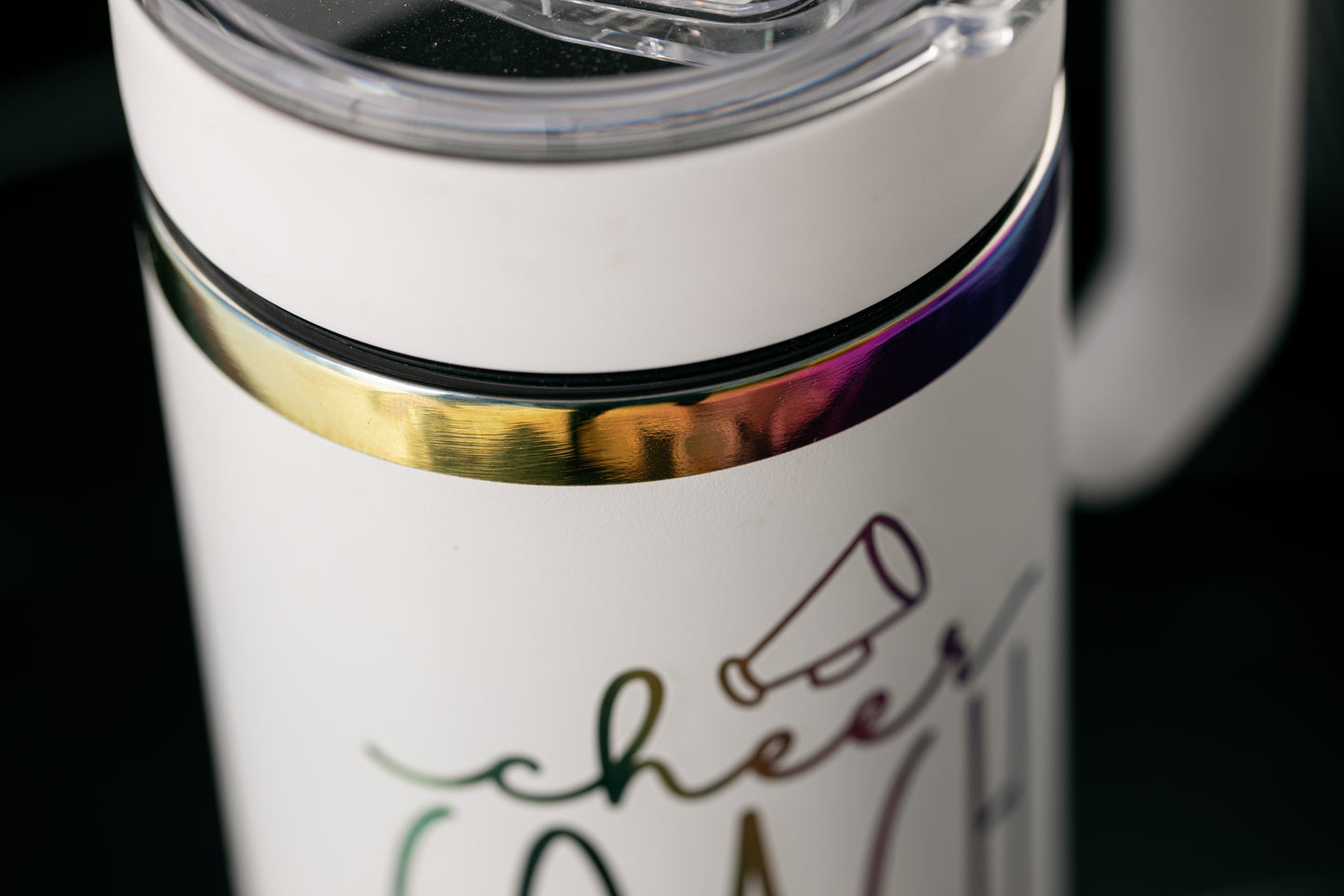 Personalized 40oz Tumbler Rainbow-plated