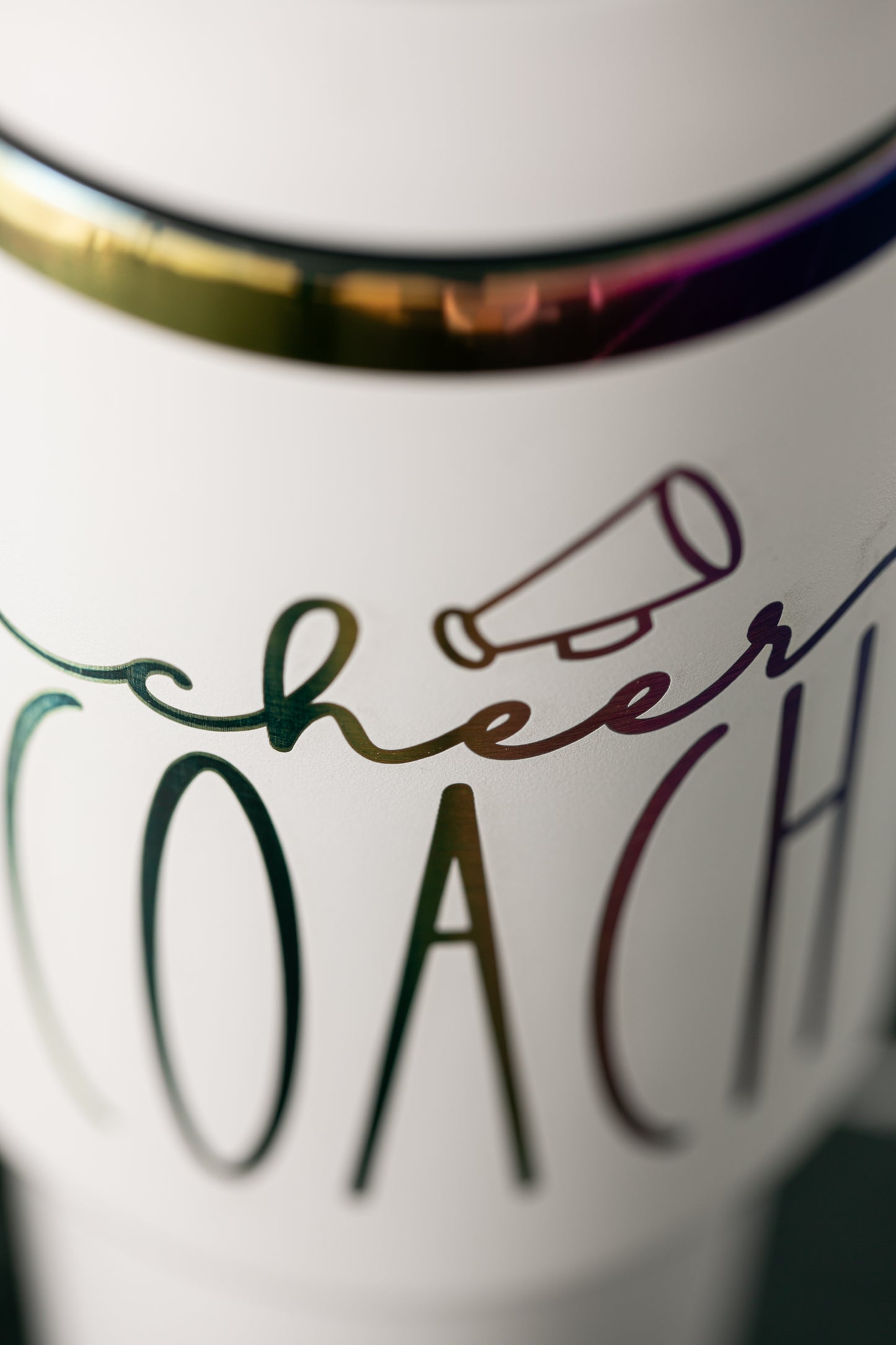Personalized 40oz Tumbler Rainbow-plated