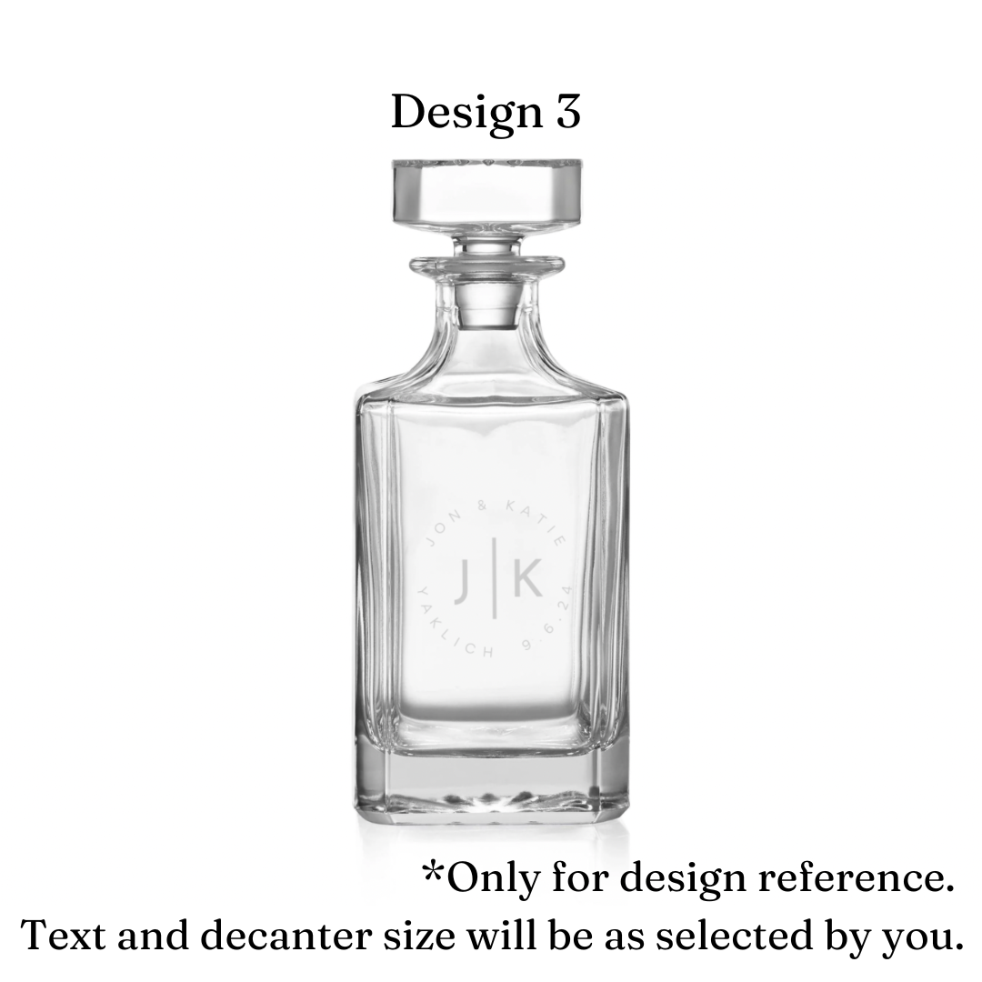 Personalized Whiskey Decanter
