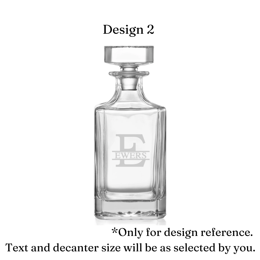 Personalized Whiskey Decanter