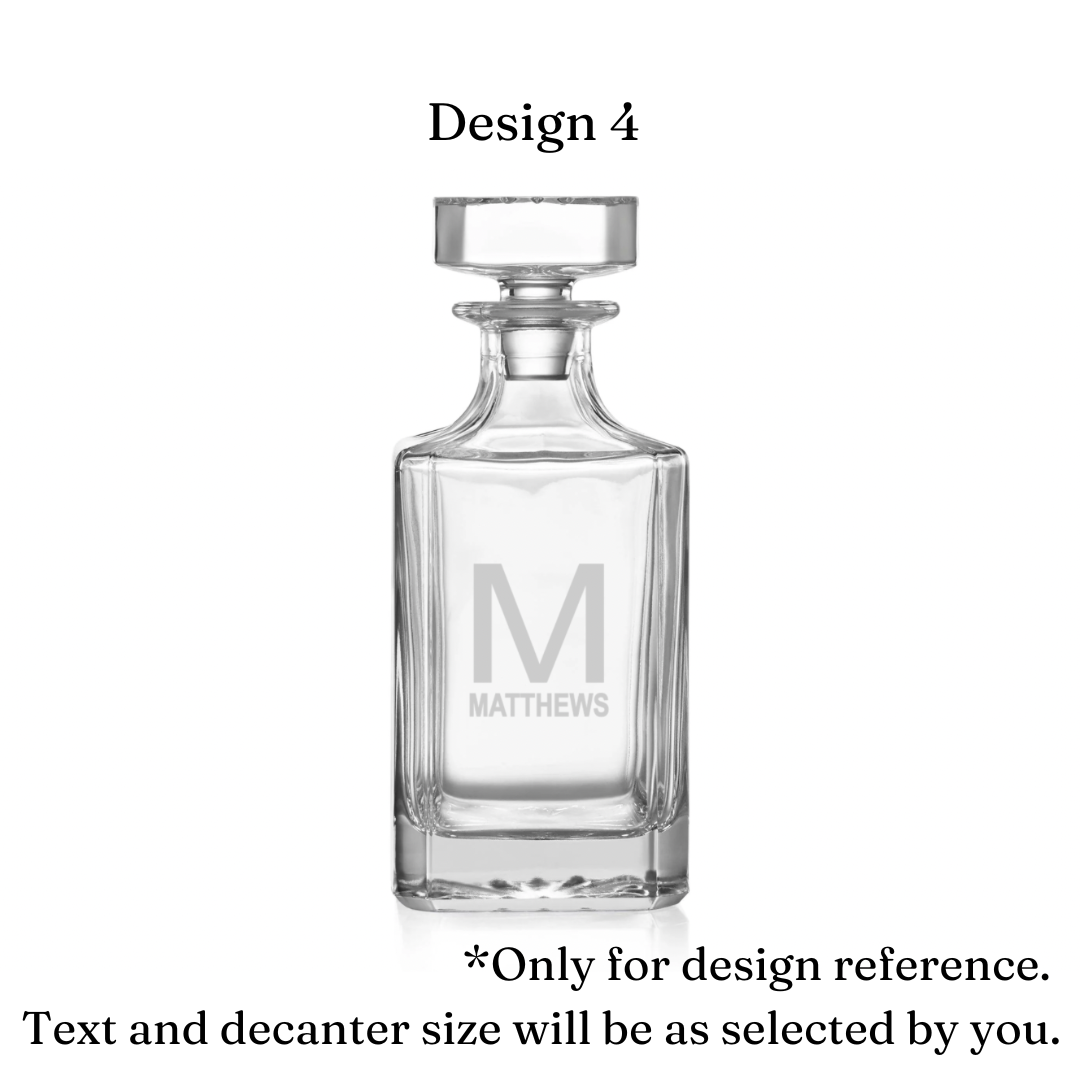 Personalized Whiskey Decanter