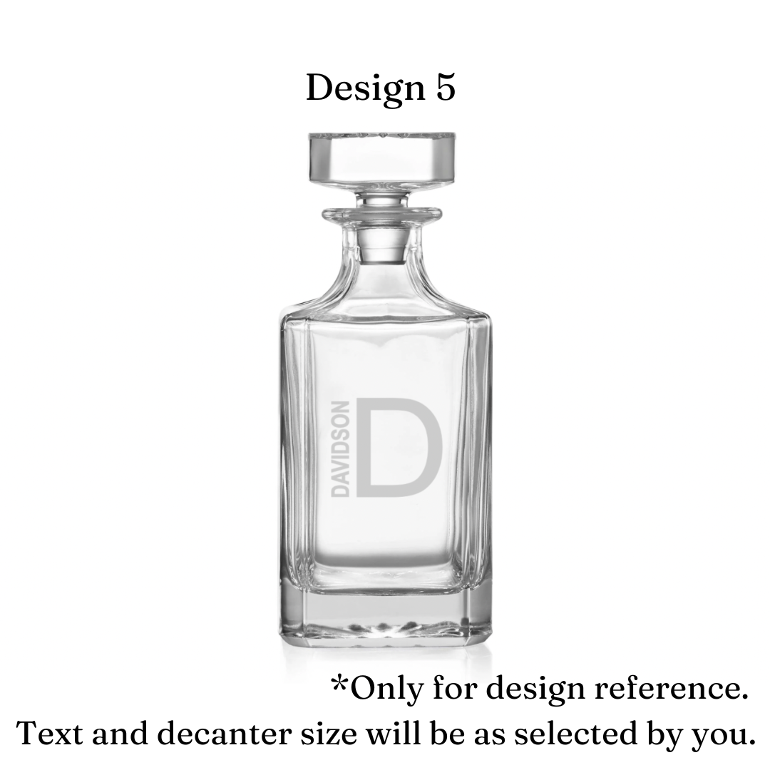 Personalized Whiskey Decanter
