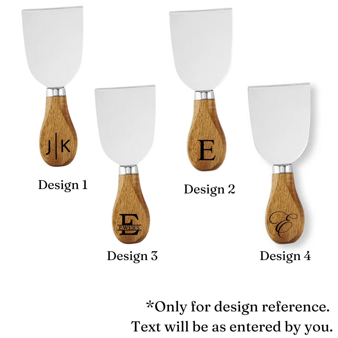 Personalized Marble and Acacia Charcuterie Board with Utensils