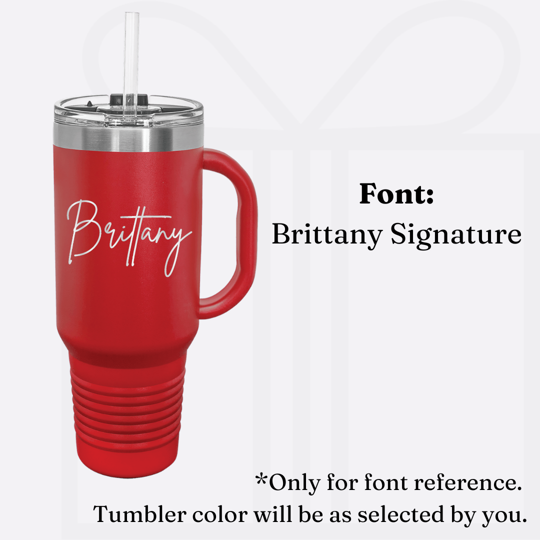 Polar Camel Personalized 40oz Tumbler With Handle