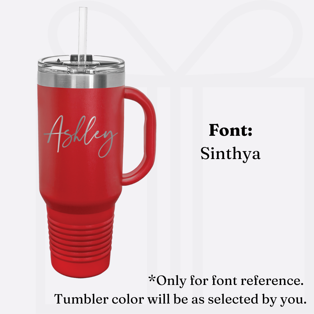 Polar Camel Personalized 40oz Tumbler With Handle