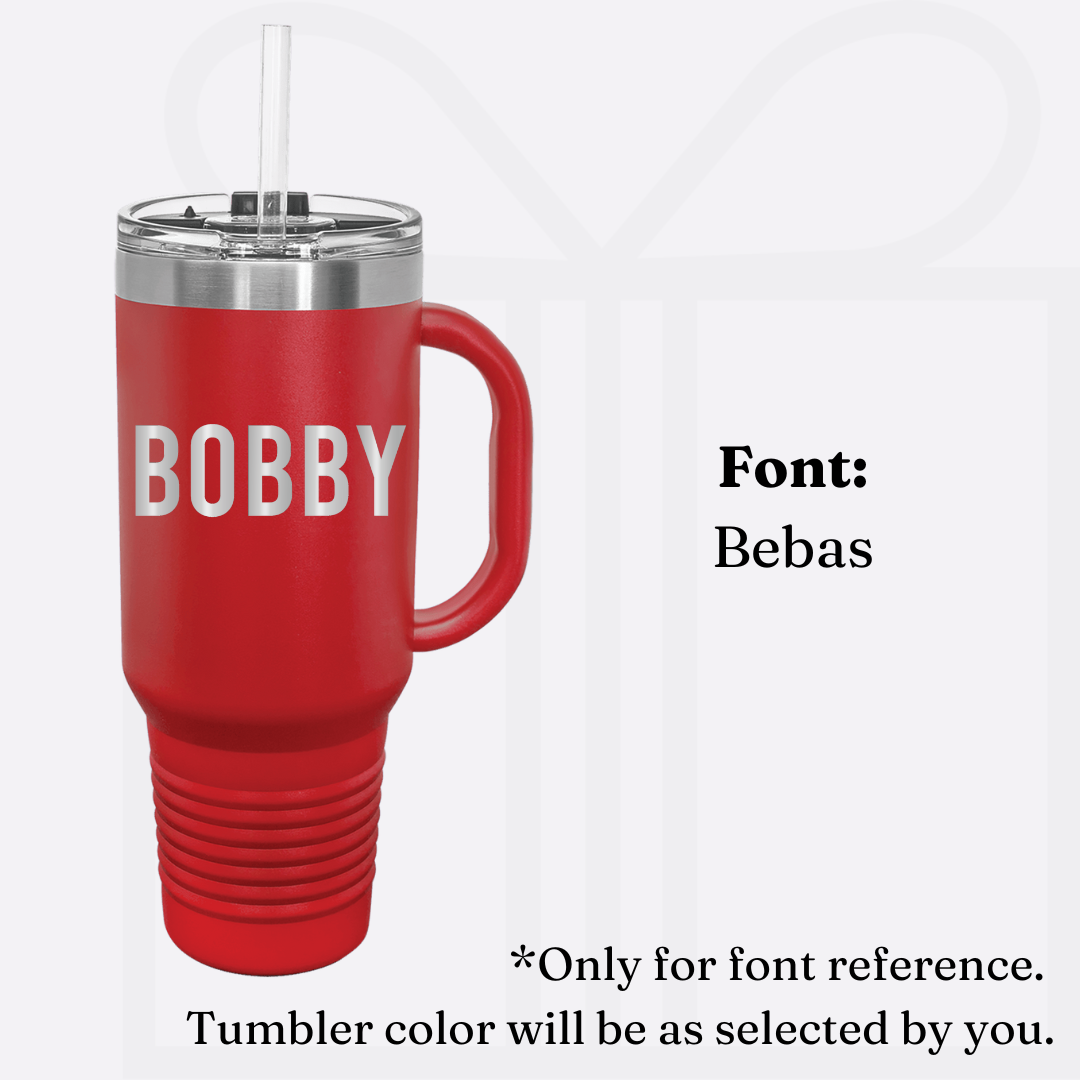Polar Camel Personalized 40oz Tumbler With Handle