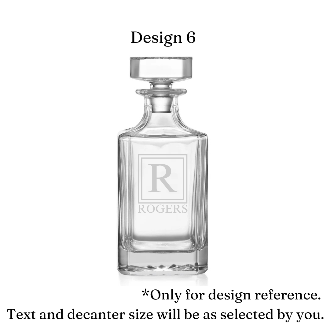 Personalized Whiskey Decanter