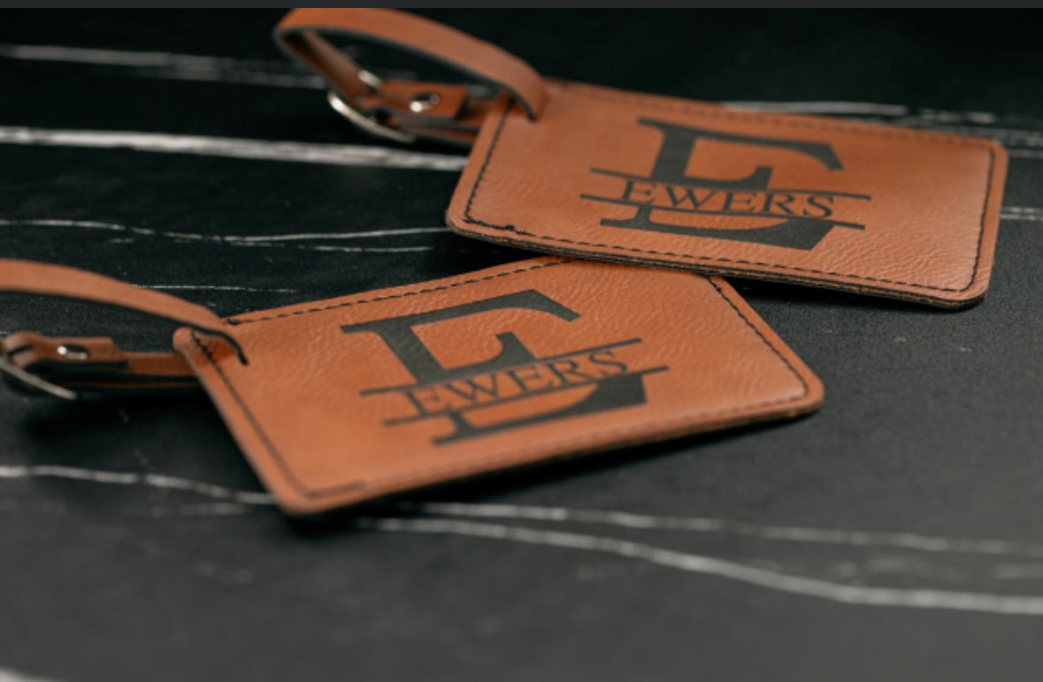 Personalized Leatherette Luggage Tags