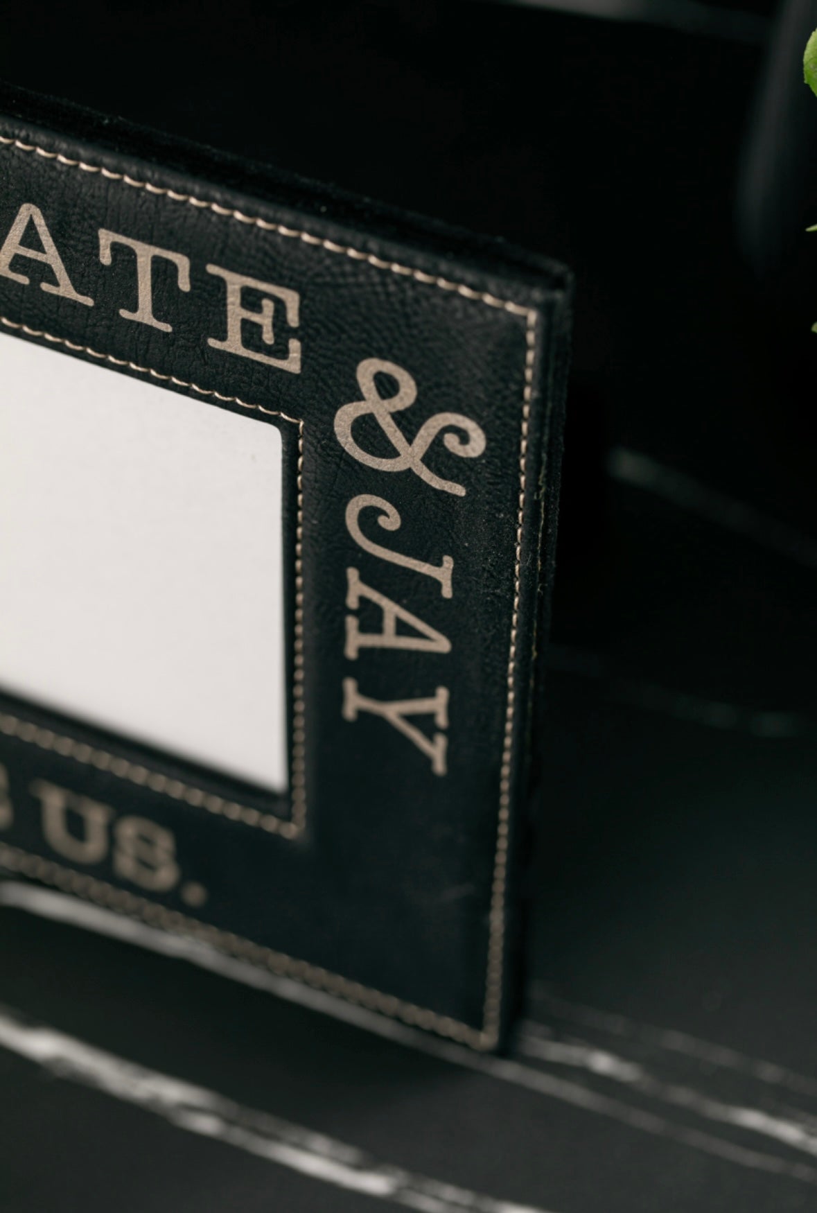 Personalized Leatherette Photo Frame