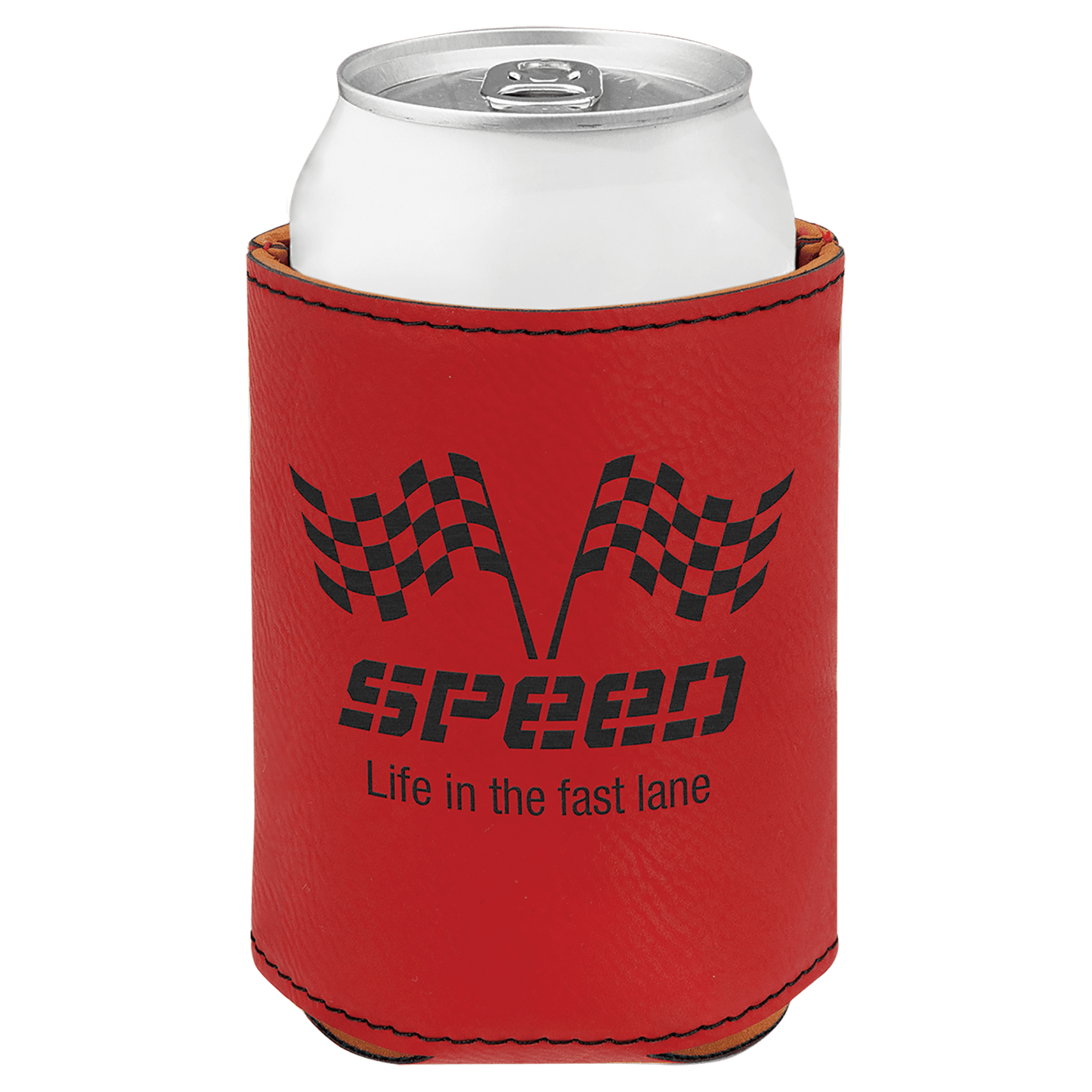 Personalized Leatherette Beverage Holder