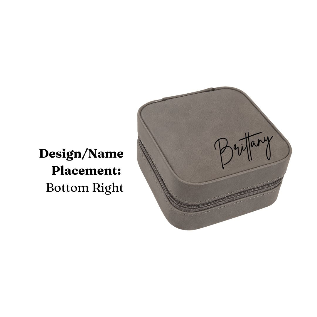Personalized Travel Jewelry Box