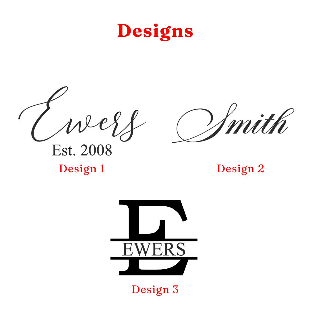 Collection of logo designs for Ewers and Smith on a white background