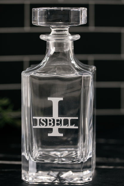 Personalized Whiskey Decanter