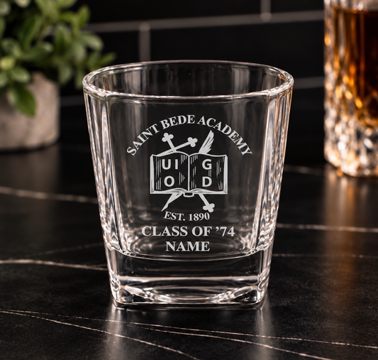 St. Bede Class of '76- Whiskey Glass