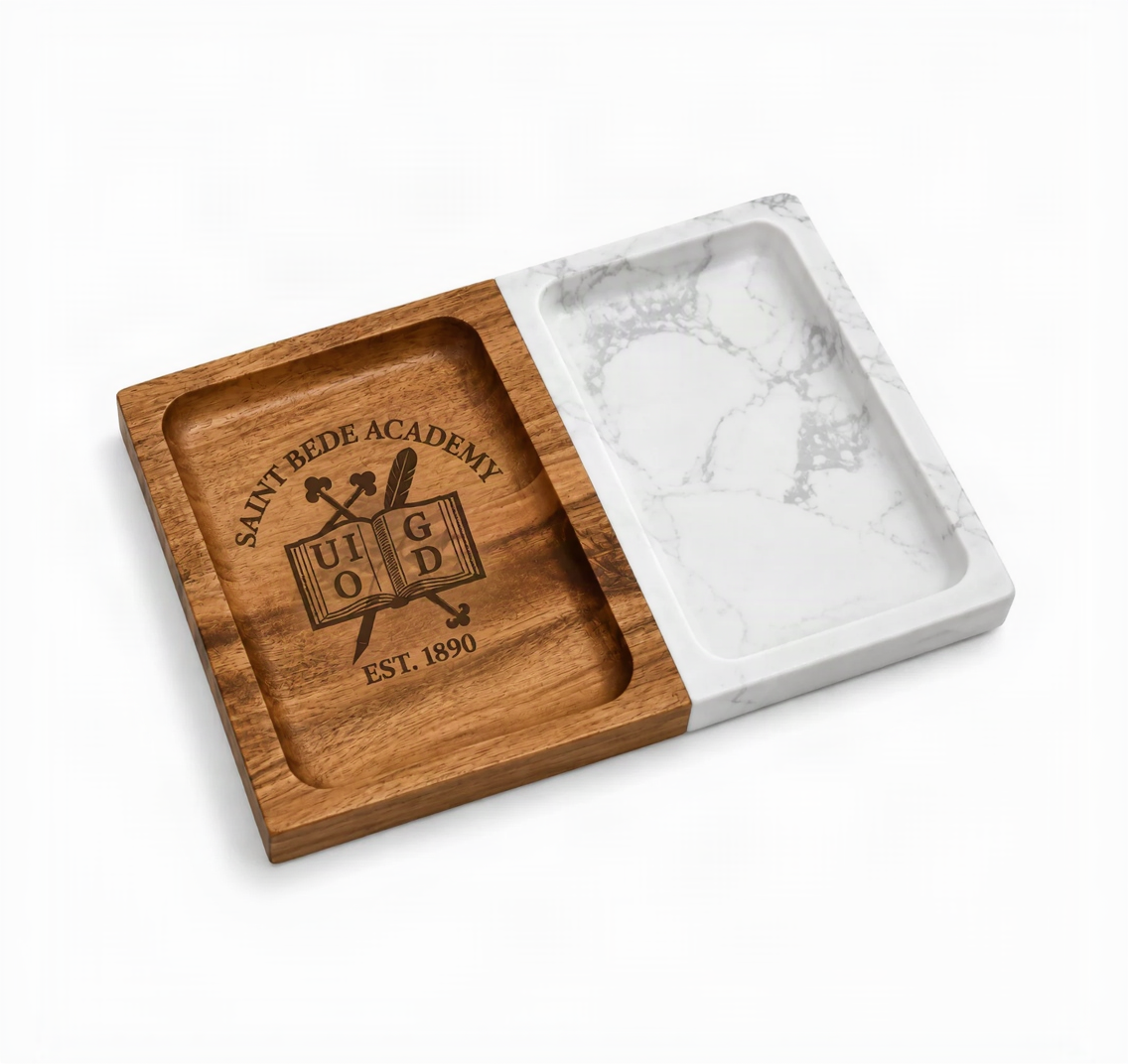 Marble/Acacia Valet Tray