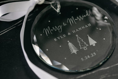 Merry and Married Ornament