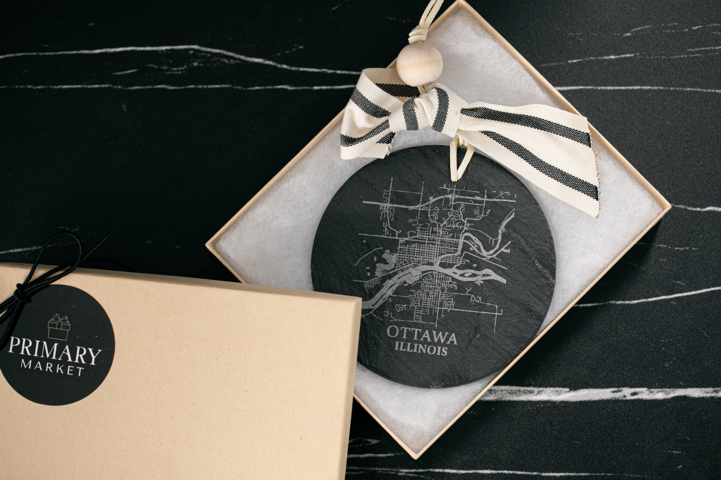 Basketball Leatherette Ornament