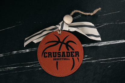 Basketball Leatherette Ornament