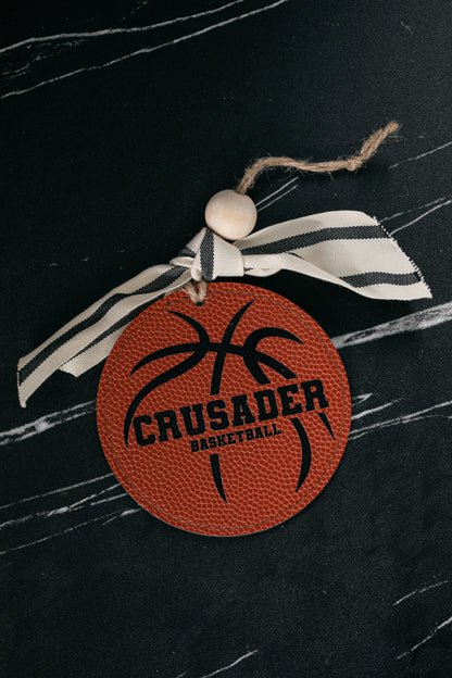 Basketball Leatherette Ornament
