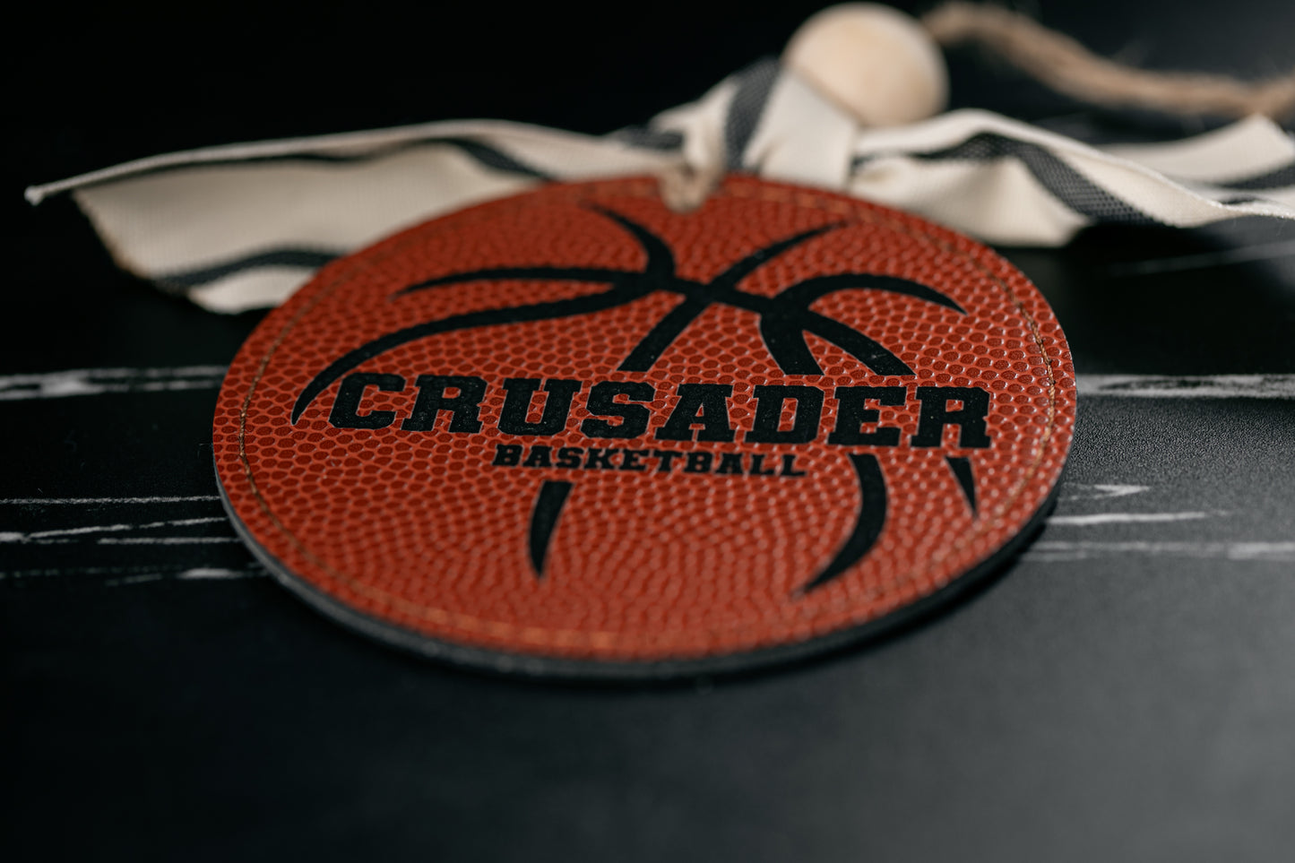 Basketball Leatherette Ornament