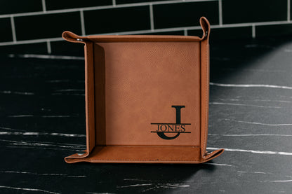 Leatherette Valet Tray