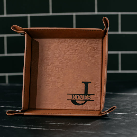 Leatherette Valet Tray