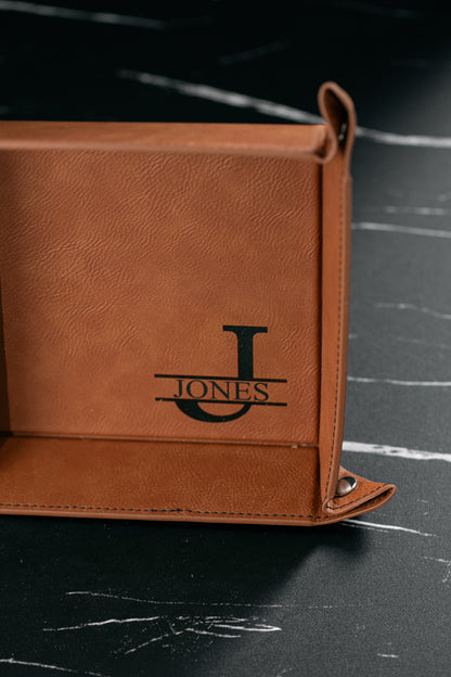 Leatherette Valet Tray