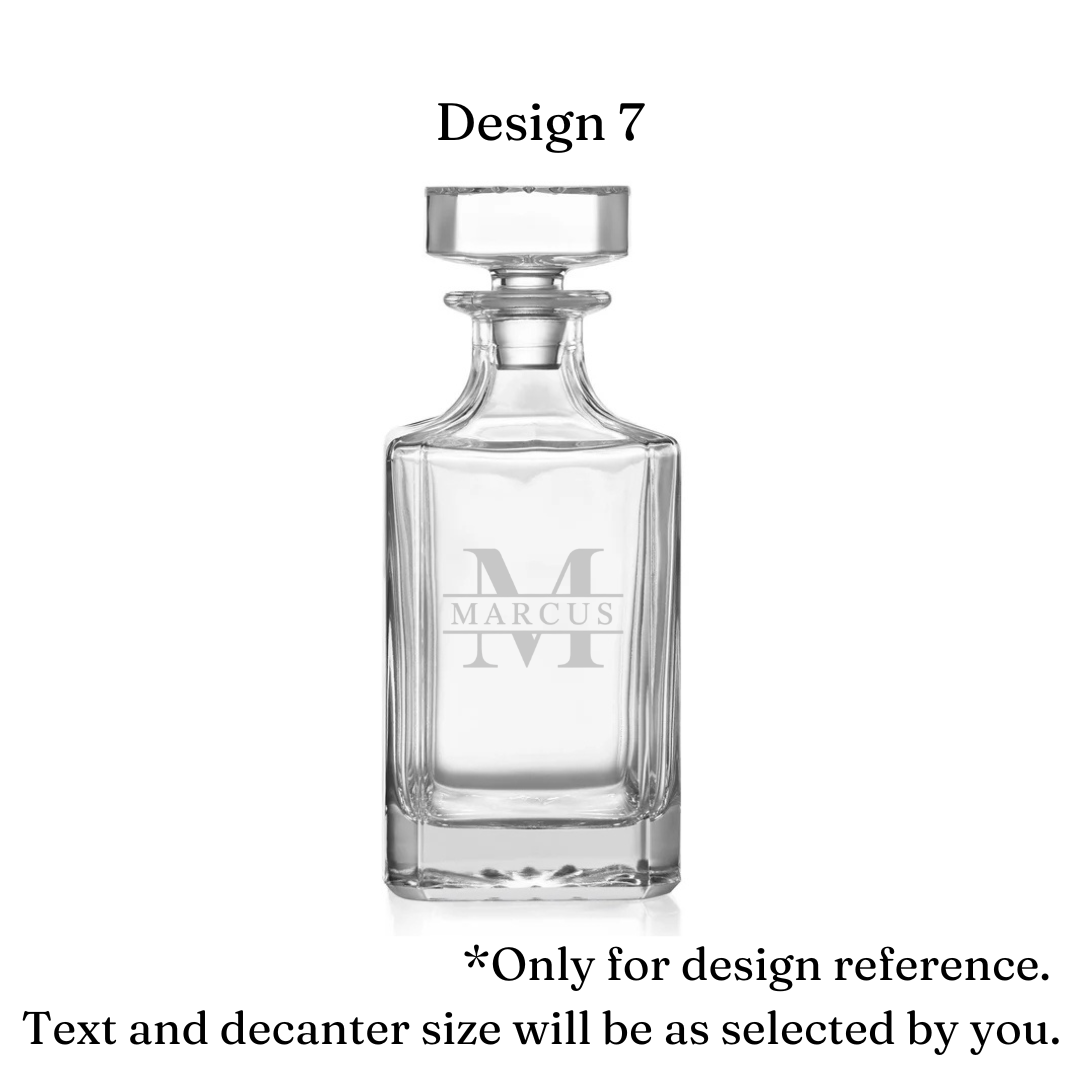Personalized Whiskey Decanter