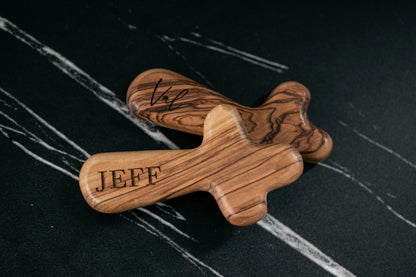 Olive Wood Palm Cross