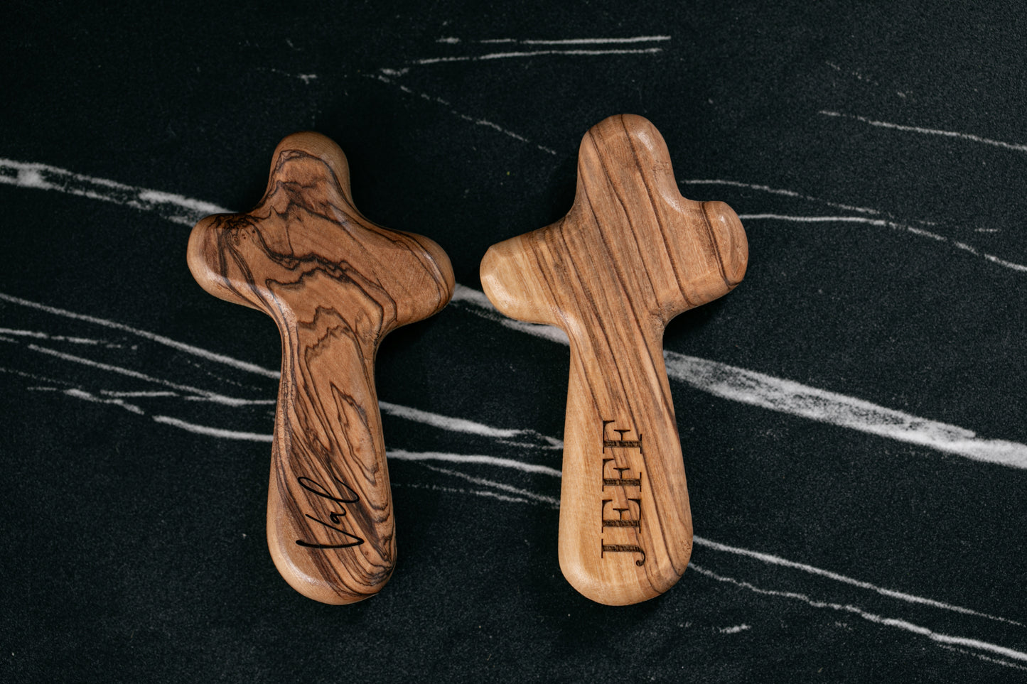 Olive Wood Palm Cross
