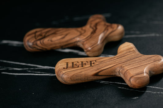 Olive Wood Palm Cross