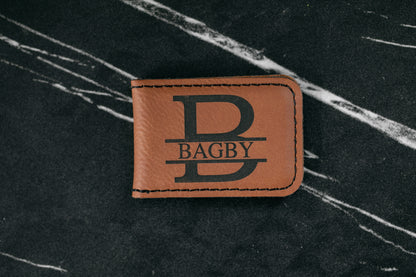 Leatherette Money Clip