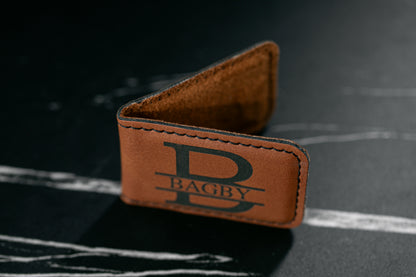 Leatherette Money Clip
