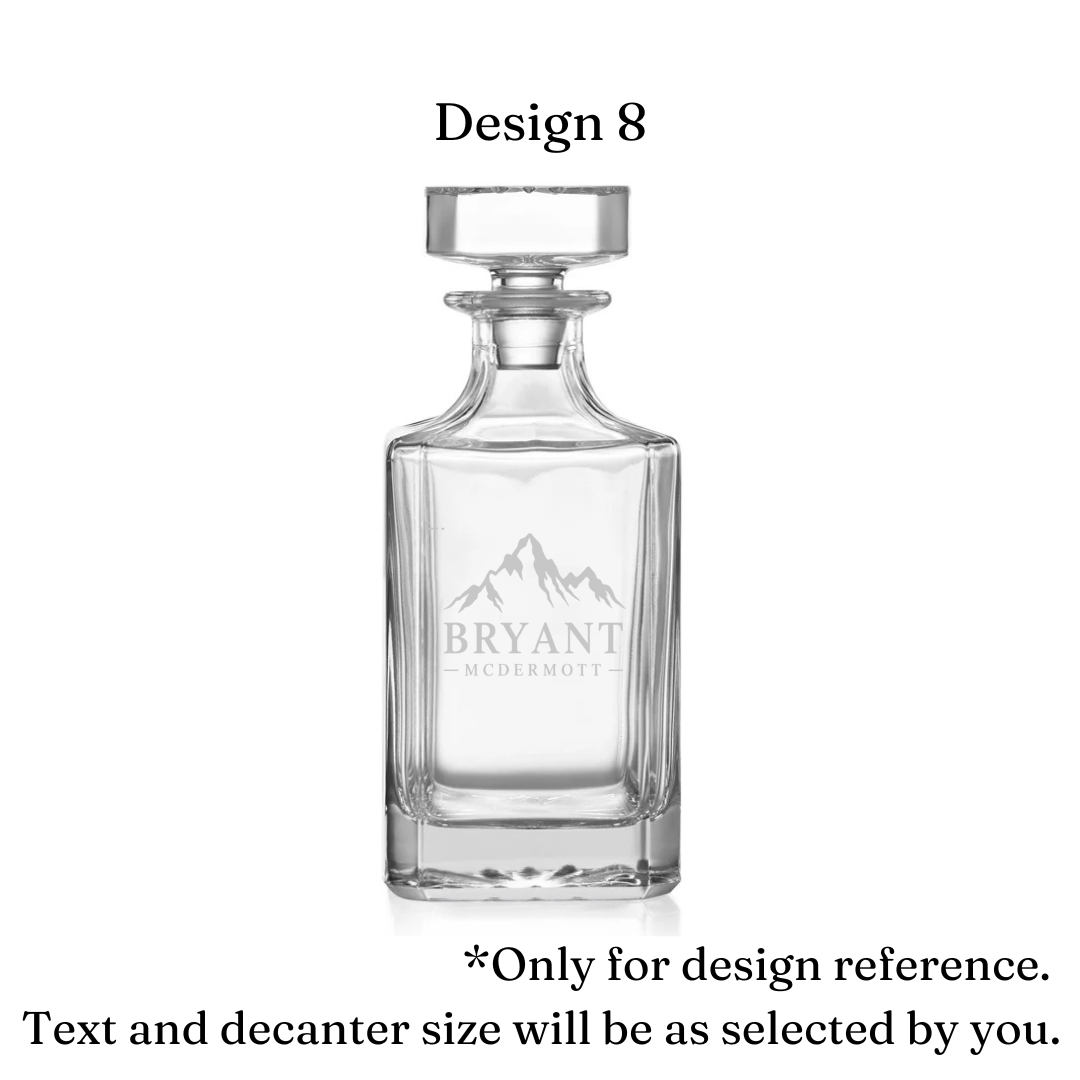 Personalized Whiskey Decanter