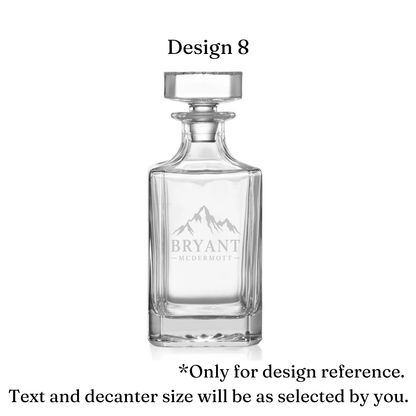 Personalized Whiskey Decanter
