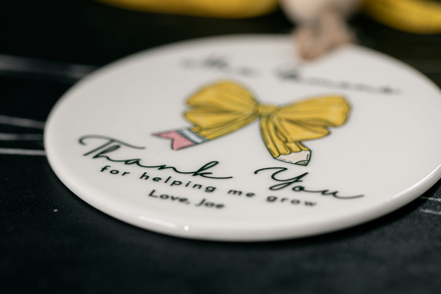 UV Printed Teacher Pencil Ornament