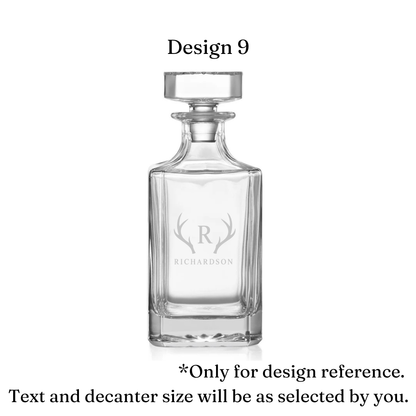 Personalized Whiskey Decanter