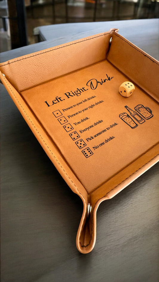 Leatherette 6"x6" dice game