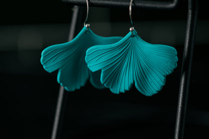 Clay Ginkgo Earrings