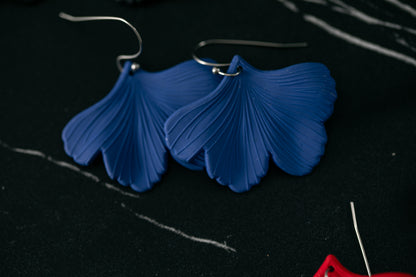 Clay Ginkgo Earrings