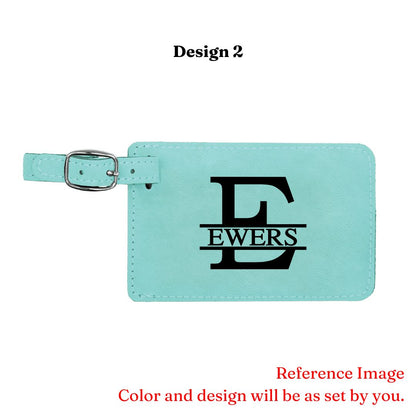 Personalized Leatherette Luggage Tags